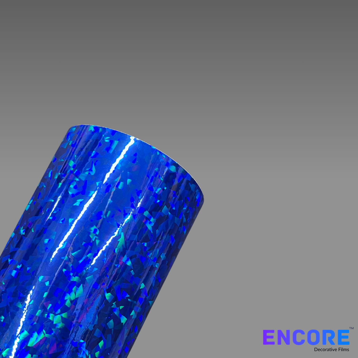 Vinilo adhesivo holográfico de cristal plateado Encore® EFX21