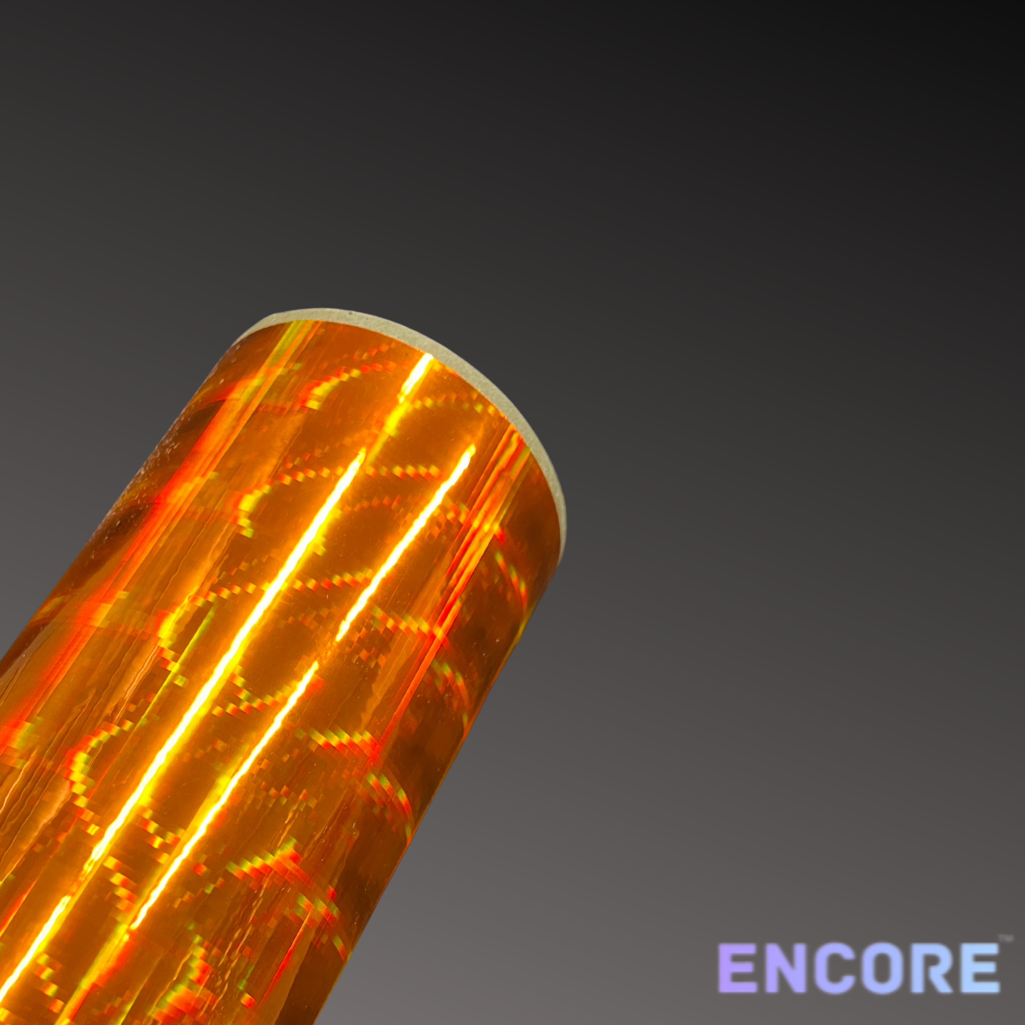 Encore® EFX21 Orange Plaid Holographic Adhesive Vinyl