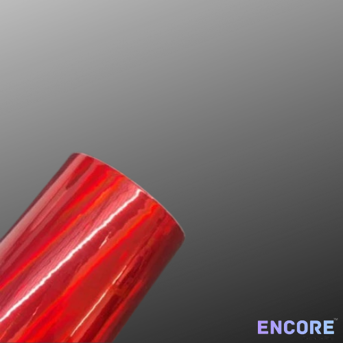 Encore® EFX21 Cherry Red Holographic Adhesive Vinyl
