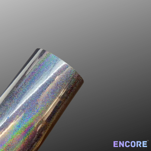 Encore® EFX21 Gunmetal Grey Glitter Holographic Adhesive Vinyl