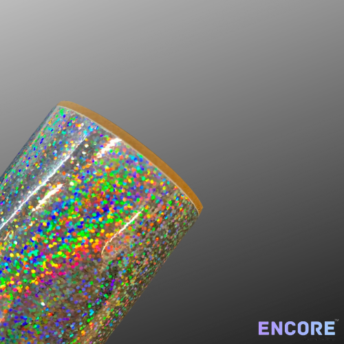 Encore® EFX21 Silver Sequins Holographic Adhesive Vinyl