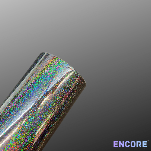 Encore® EFX21 Gunmetal Sequins Holographic Adhesive Vinyl