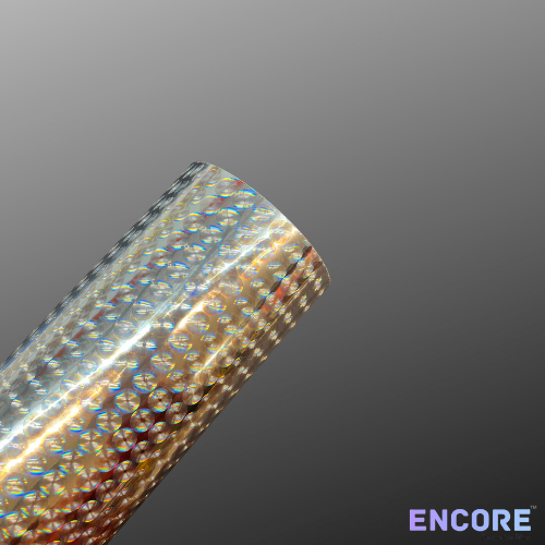 Encore® EFX21 Silver Bubbles Holographic Adhesive Vinyl