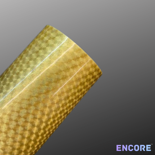 Encore® EFX21 Gold Small Engine Turn Adhesive Vinyl