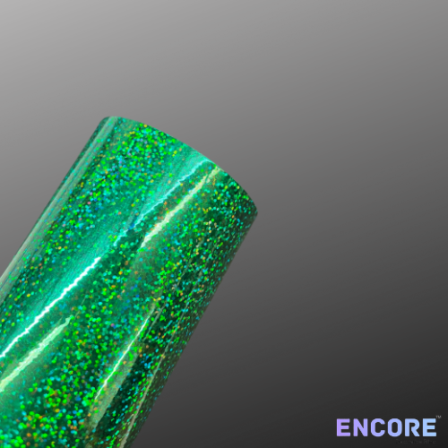 Encore® EFX21 Emerald Sequins Holographic Adhesive Vinyl