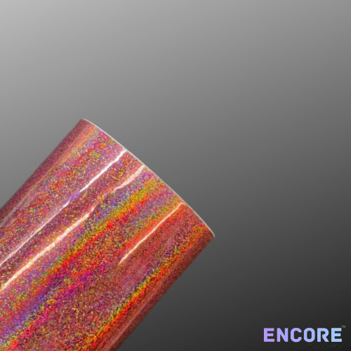 Encore® EFX21 Pink Glitter Holographic Adhesive Vinyl