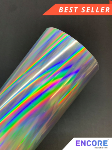 Encore® EFX21 Silver Holographic Adhesive Vinyl