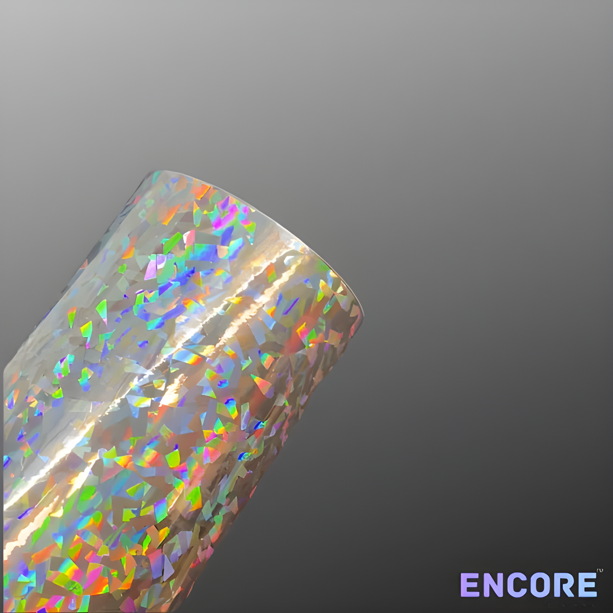 Encore® EFX21 Silver Crystal Holographic Adhesive Vinyl