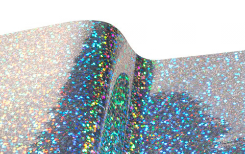 HoloTek™ HT4 Silver Sequin 4 Mil Printable Holographic Chrome Vinyl