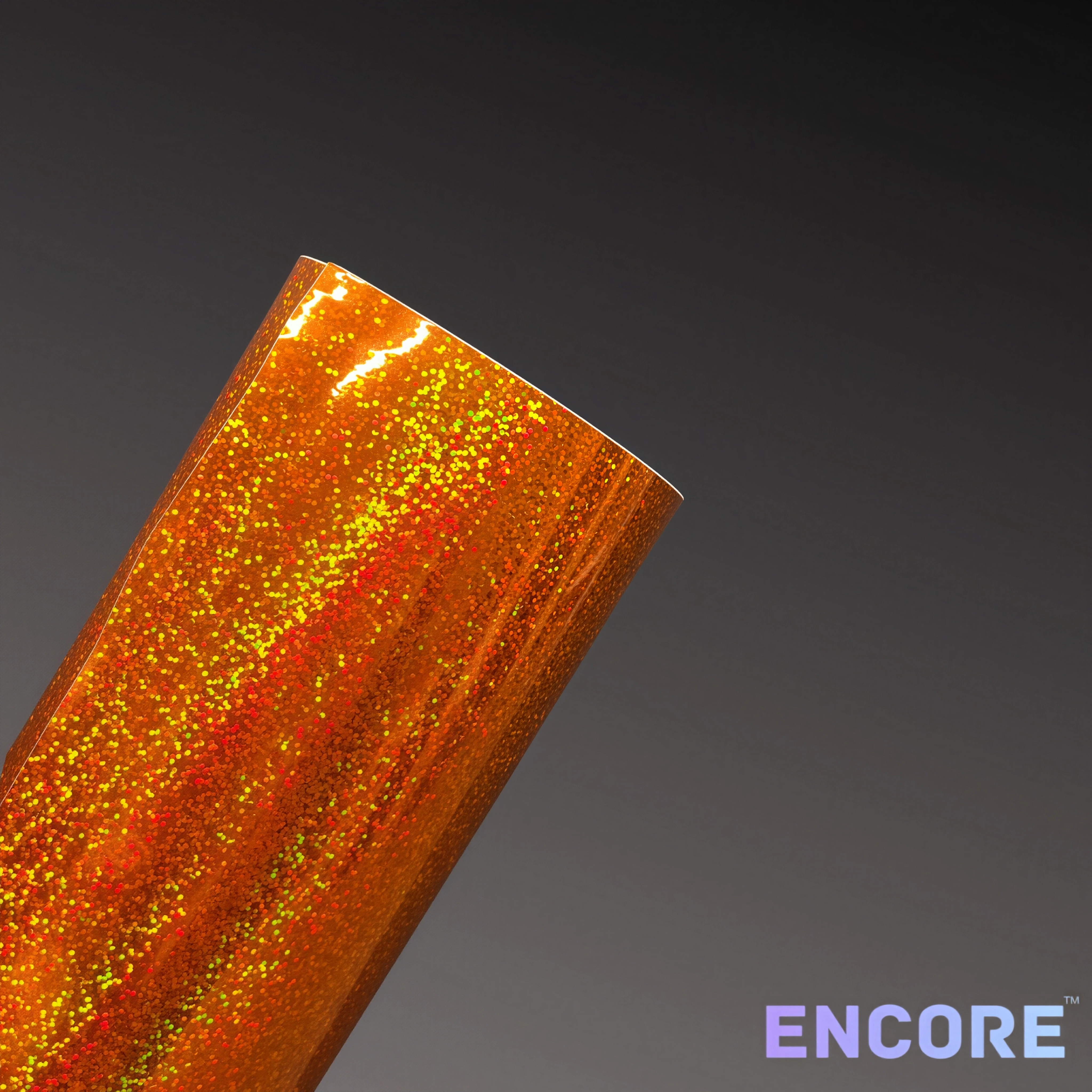 Encore® EFX21 Orange Sequins Holographic Adhesive Vinyl