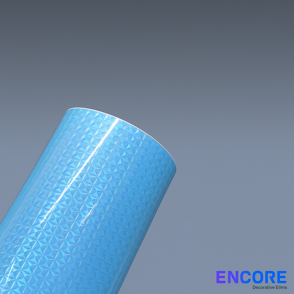 Vinilo adhesivo holográfico Encore® EFX21 mosaico plateado (prisma)