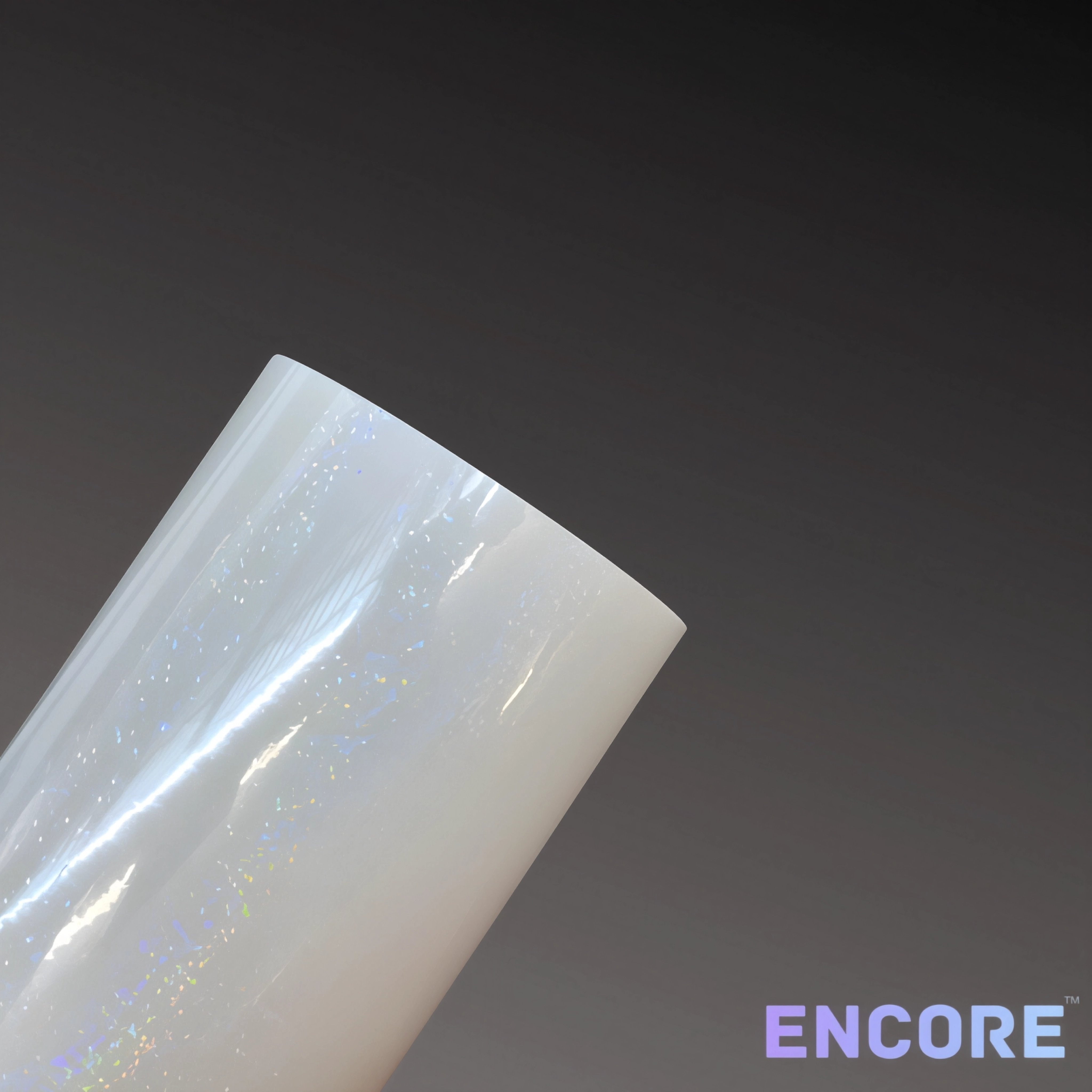 Encore® EFX21 White Glitter Holographic Adhesive Vinyl