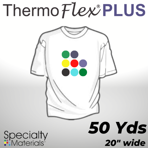 ThermoFlex® Plus Heat Transfer Vinyl, 20" x 50 Yards