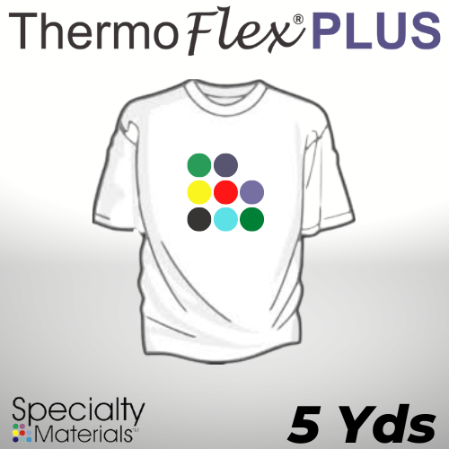 ThermoFlex® Plus Heat Transfer Vinyl, 15" x 5 Yards