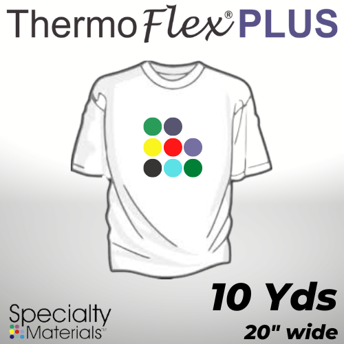 ThermoFlex® Plus Heat Transfer Vinyl, 20" x 10 Yards