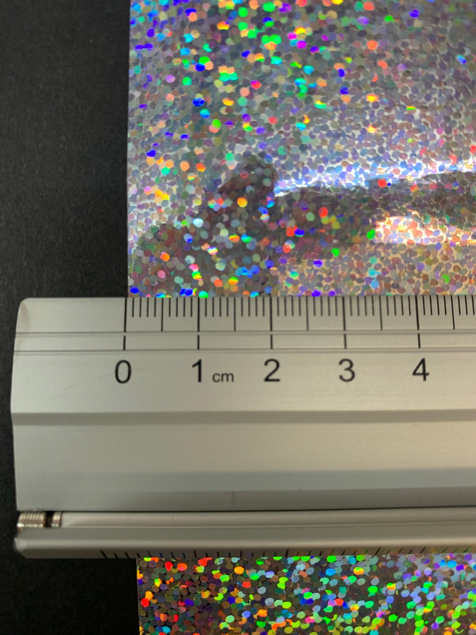 Vinyle adhésif holographique à paillettes argentées Encore® EFX21