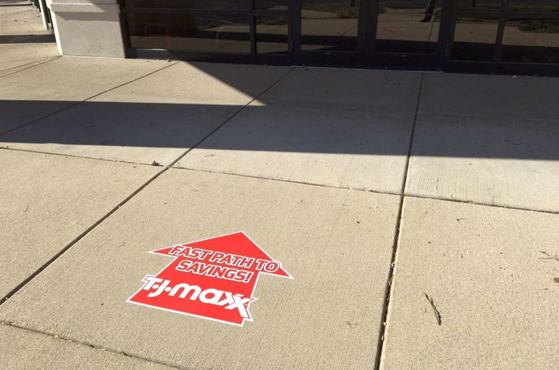 Support d'impression sur trottoir de 3,5 mil