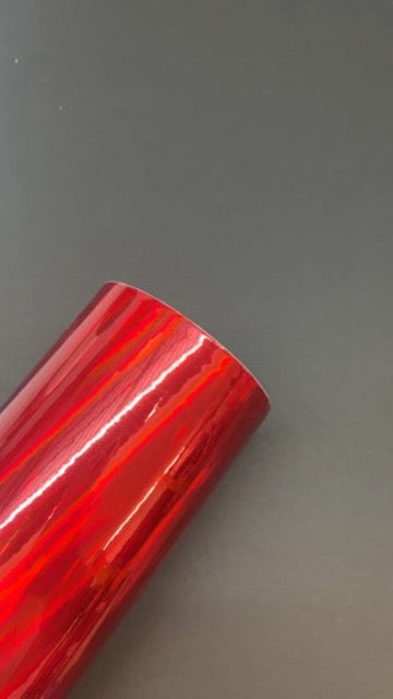 Encore® EFX21 Cherry Red Holographic Adhesive Vinyl