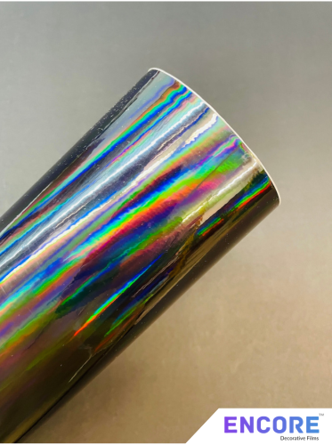 Encore® Gunmetal Rainbow Holographic Vinyl