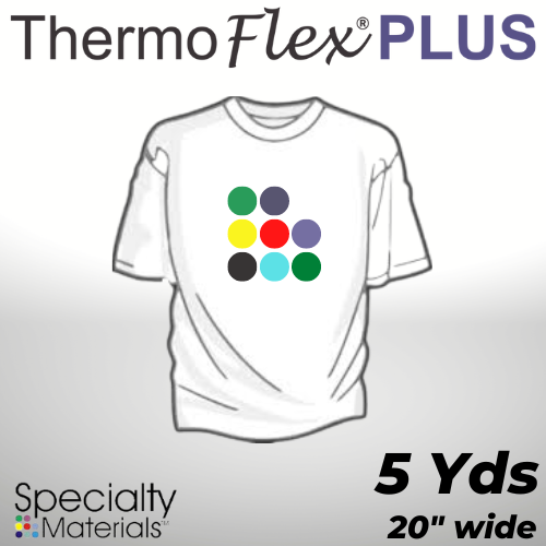 ThermoFlex® Plus Heat Transfer Vinyl, 20" x 5 Yards