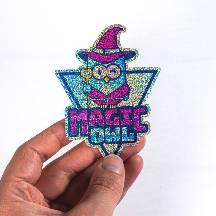 Encore® Silver Glitter Rainbow Holographic Vinyl