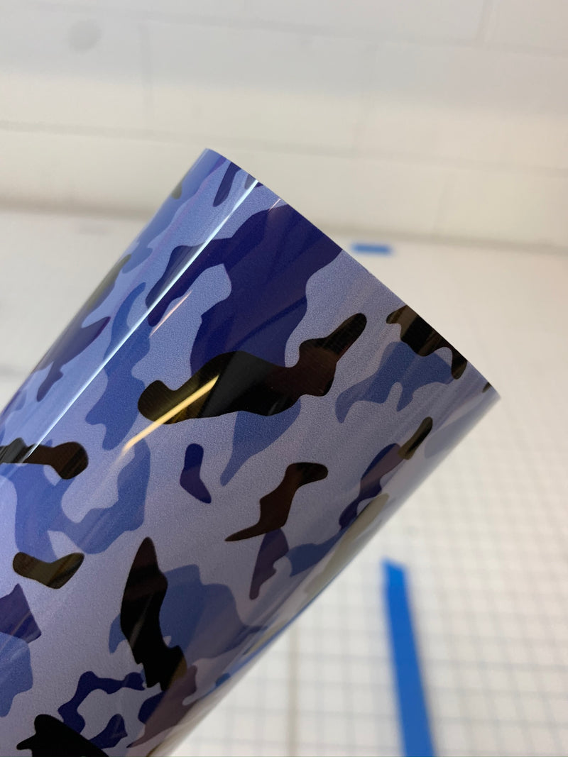 Blue Camo HTV