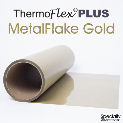 Old Gold ThermoFlex Plus HTV Heat Transfer Vinyl, Antique Silver & Old Gold