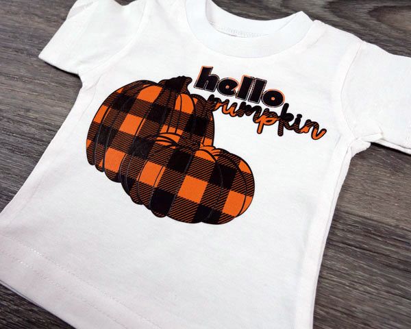 Buffalo Plaid HTV - Black/Orange