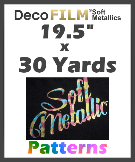 DecoFilm Soft Metallic Patterns - Heat Transfer Vinyl - 19.5" x 30 Yds