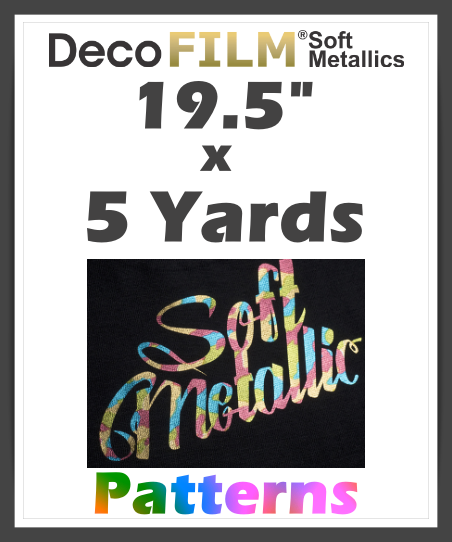 DecoFilm Soft Metallic Patterns - Heat Transfer Vinyl - 19.5" x 5 Yds