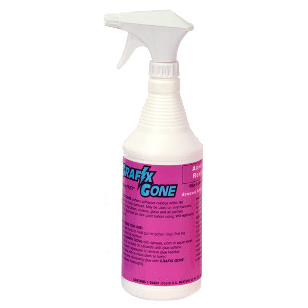 Grafix Gone® Adhesive Removal Formula - (Quart w/ Sprayer)