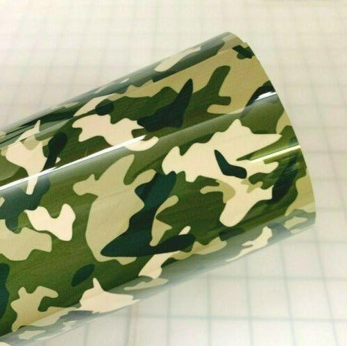 Green Camo HTV