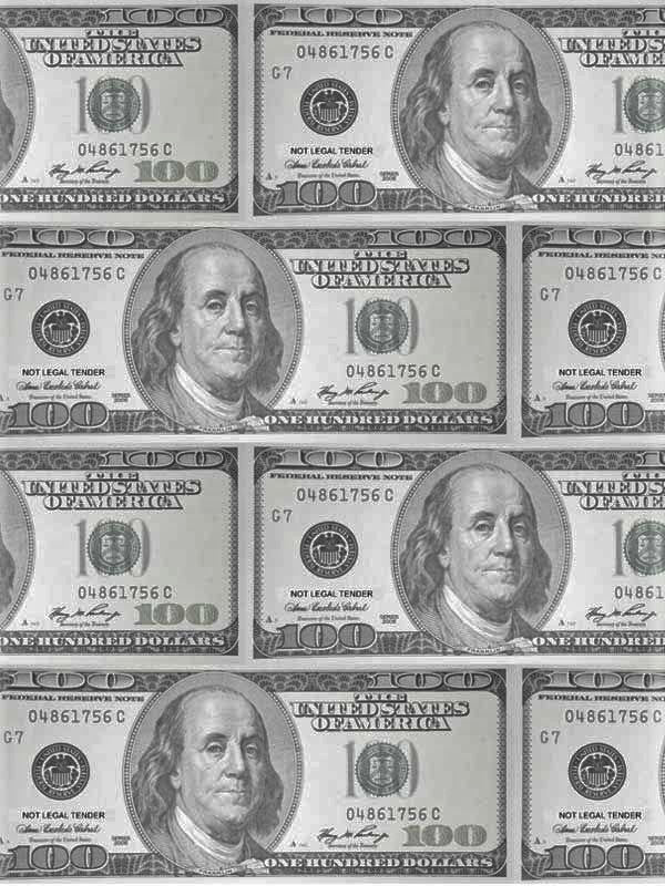 Hundred Dollar Bills Pattern HTV