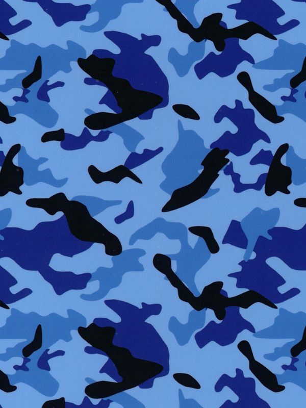 Blue Camo HTV