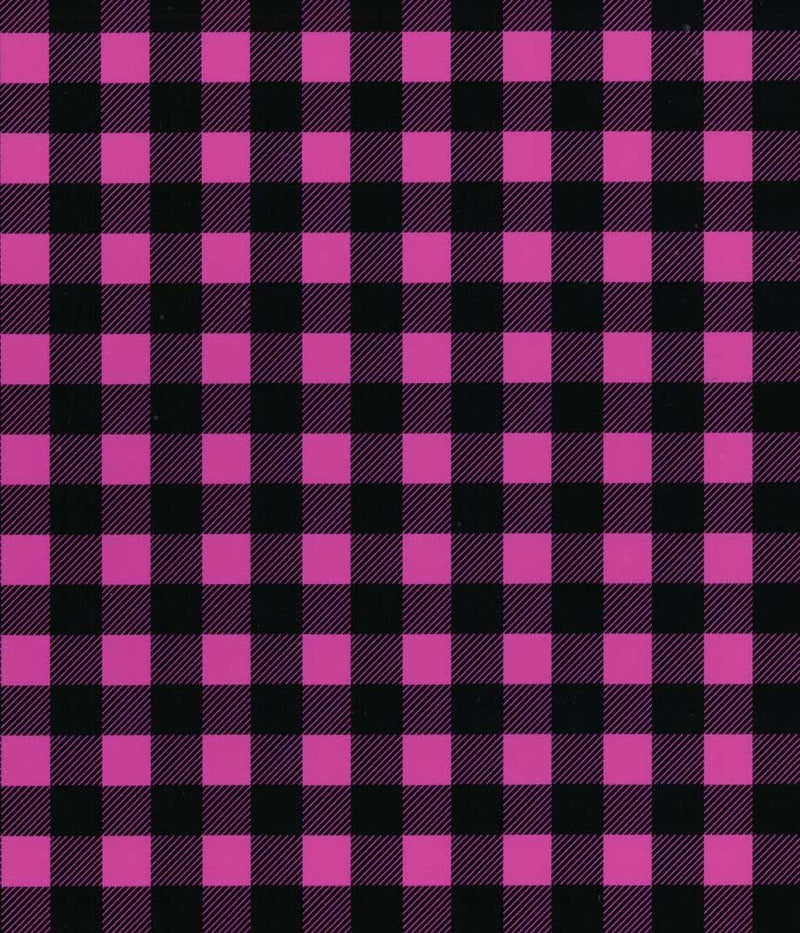 Buffalo Plaid HTV - Hot Pink